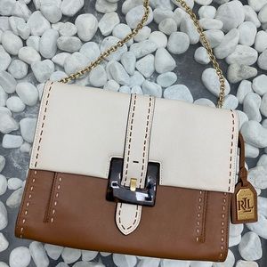 Ralph Lauren 2 tone brown/tan Shoulder Bag